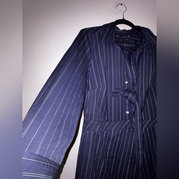 Banana Republic Navy and White Striped Dress - Picture 2 of 9